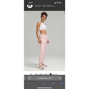 lululemon athletica Pink Track Pants